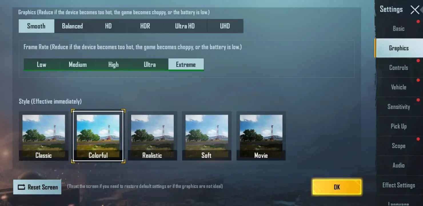 تنظیمات پابجی موبایل صفر تا صد