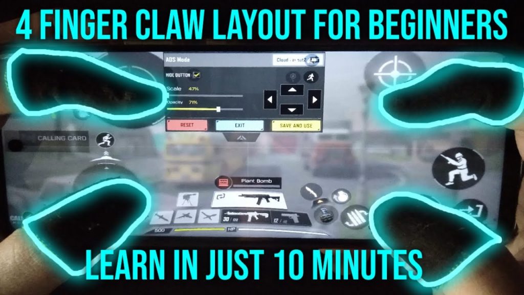 تنظیمات چهار انگشتی کالاف